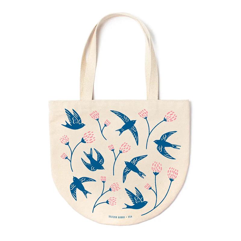 Round Canvas Tote - Swifts