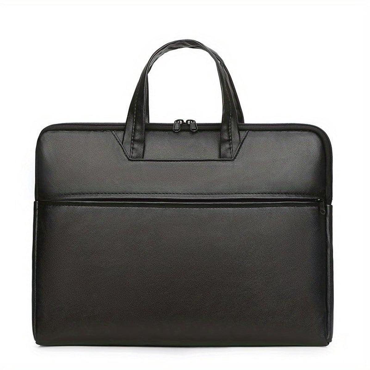 PU Leather Business Briefcase Messenger Bag Handbag For Men