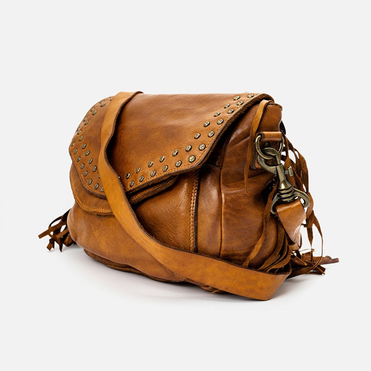 Spaghetti Western Swc164Bcg Cross Body I Vintage Handmade Drum Dyed Genuine European Cowhide Leather Women Bag WesternHandbagPurse