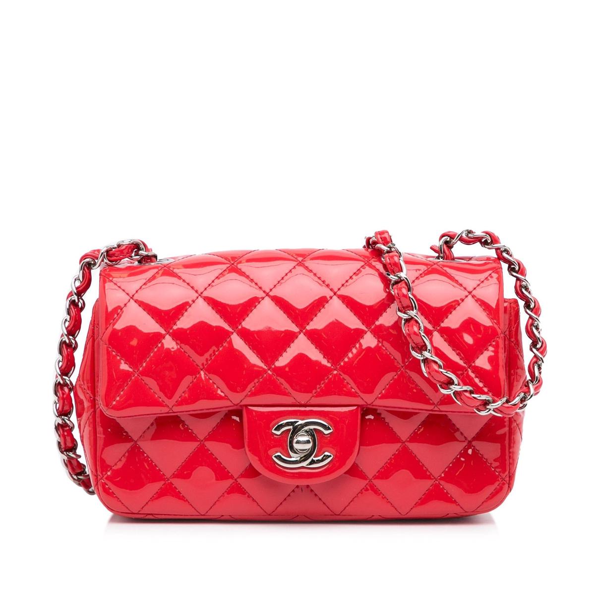 Chanel New Mini Classic Patent Single Flap