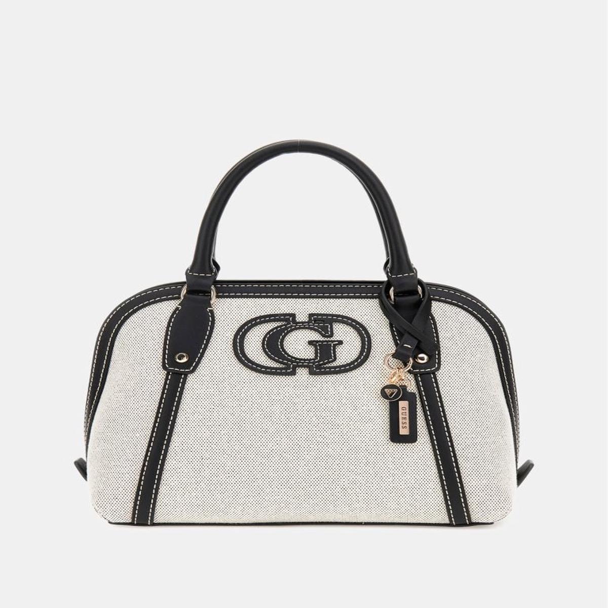 Guess Ahb Sebina Nett Brown Satchel