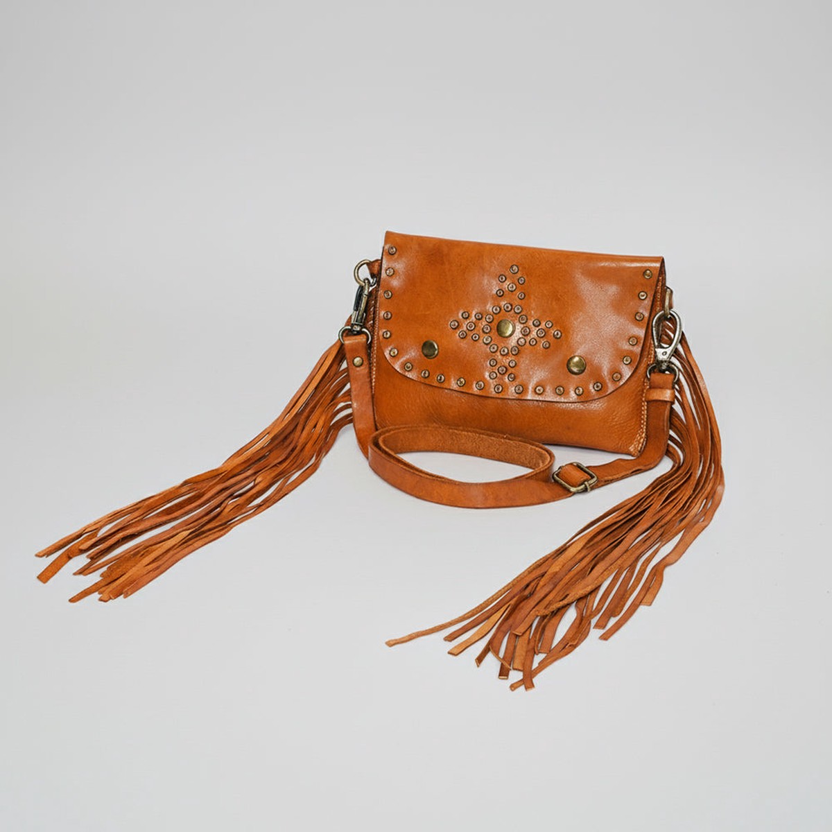 Spaghetti Western Swc147Tan Envelope Vintage Handmade Drum Dyed Genuine European Cowhide Leather Women Bag WesternHandbagPurse