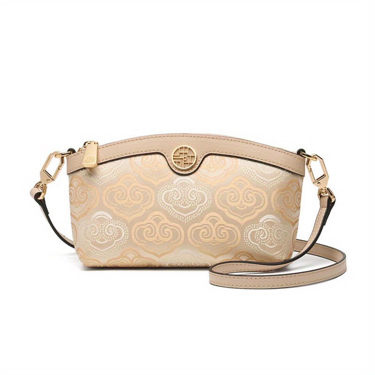 ZOOLER Small Cloud Embroidery Handbag Zipper Adjust. Strap