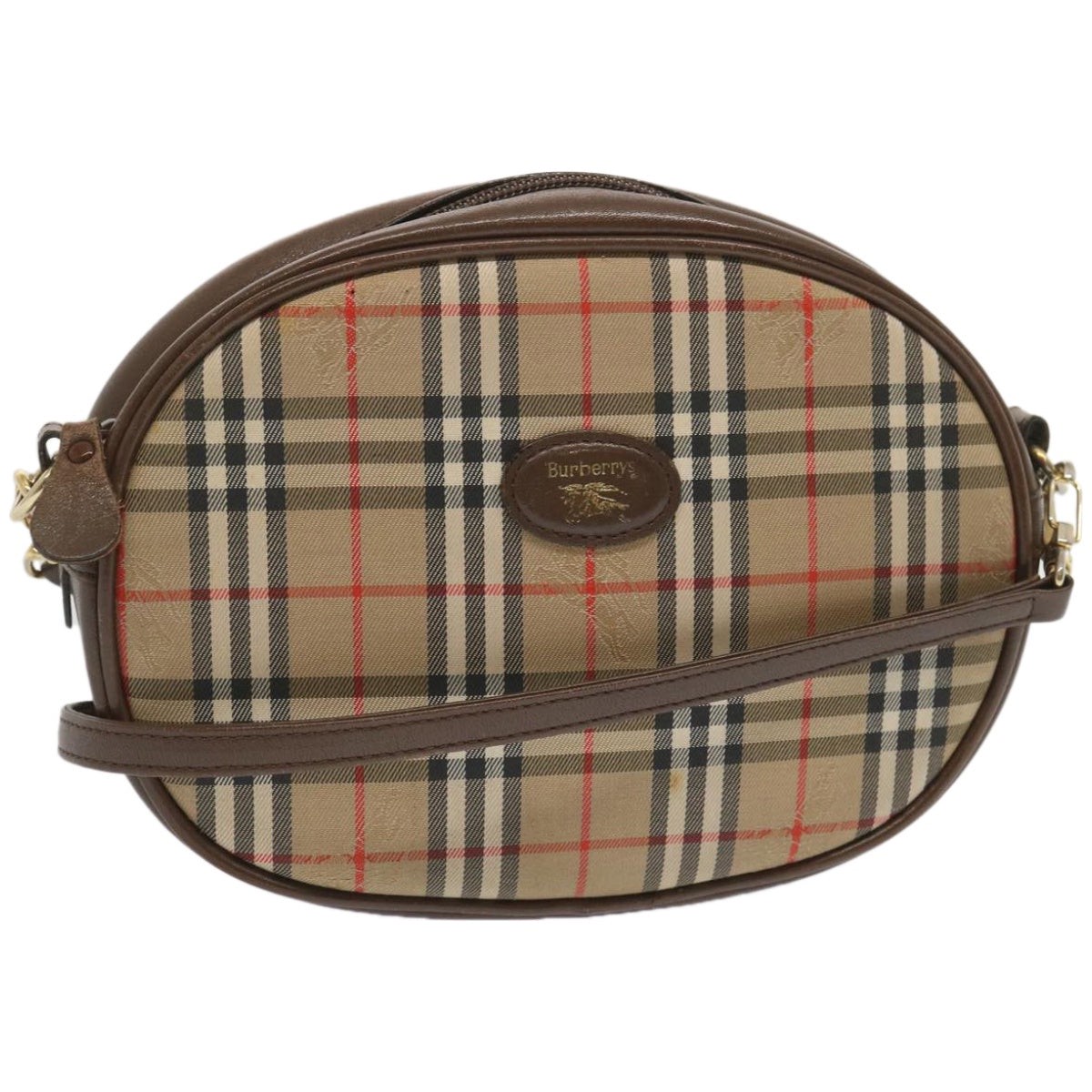 Burberry BURBERRYSs Nova Canvas Beige Shoulder Bag Style 9