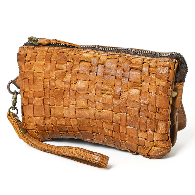 Never Mind Nmbgm122D Clutch Vintage Handmade Genuine Cowhide Leather Women Bag Western Handbag Purse