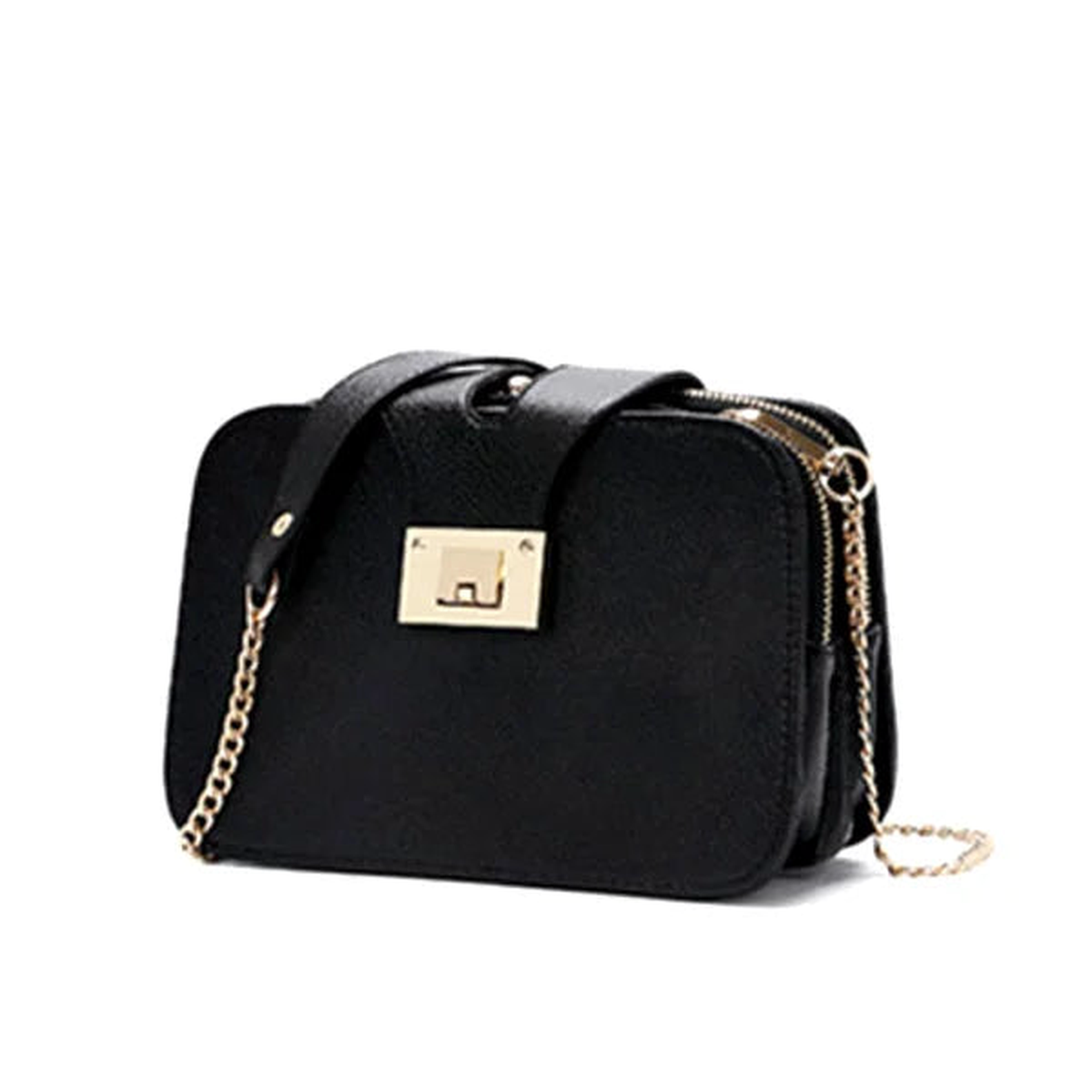 Women's Single Shoulder Bag Chain Strap Handbags Clutch Bag Metal Buckle
