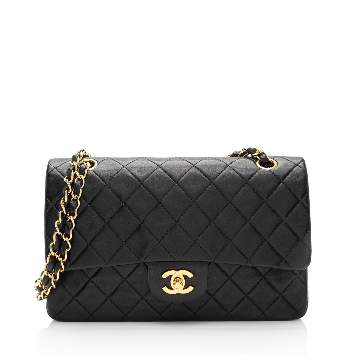 Chanel Vintage Lambskin Classic Medium Double Flap Bag