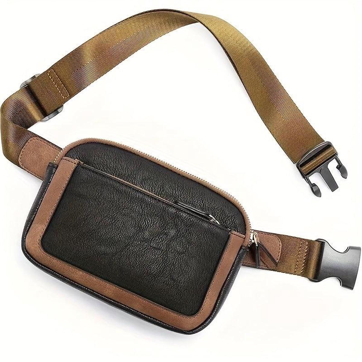 Colorblock Belt Bag Sports Fanny Pack Outdoor Travel