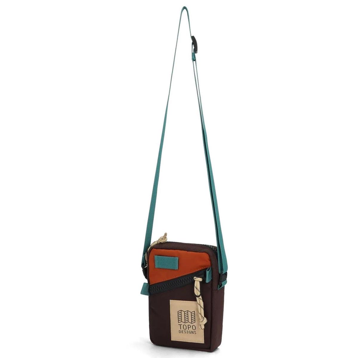 Mini Shoulder Bag in Clay & Chocolate