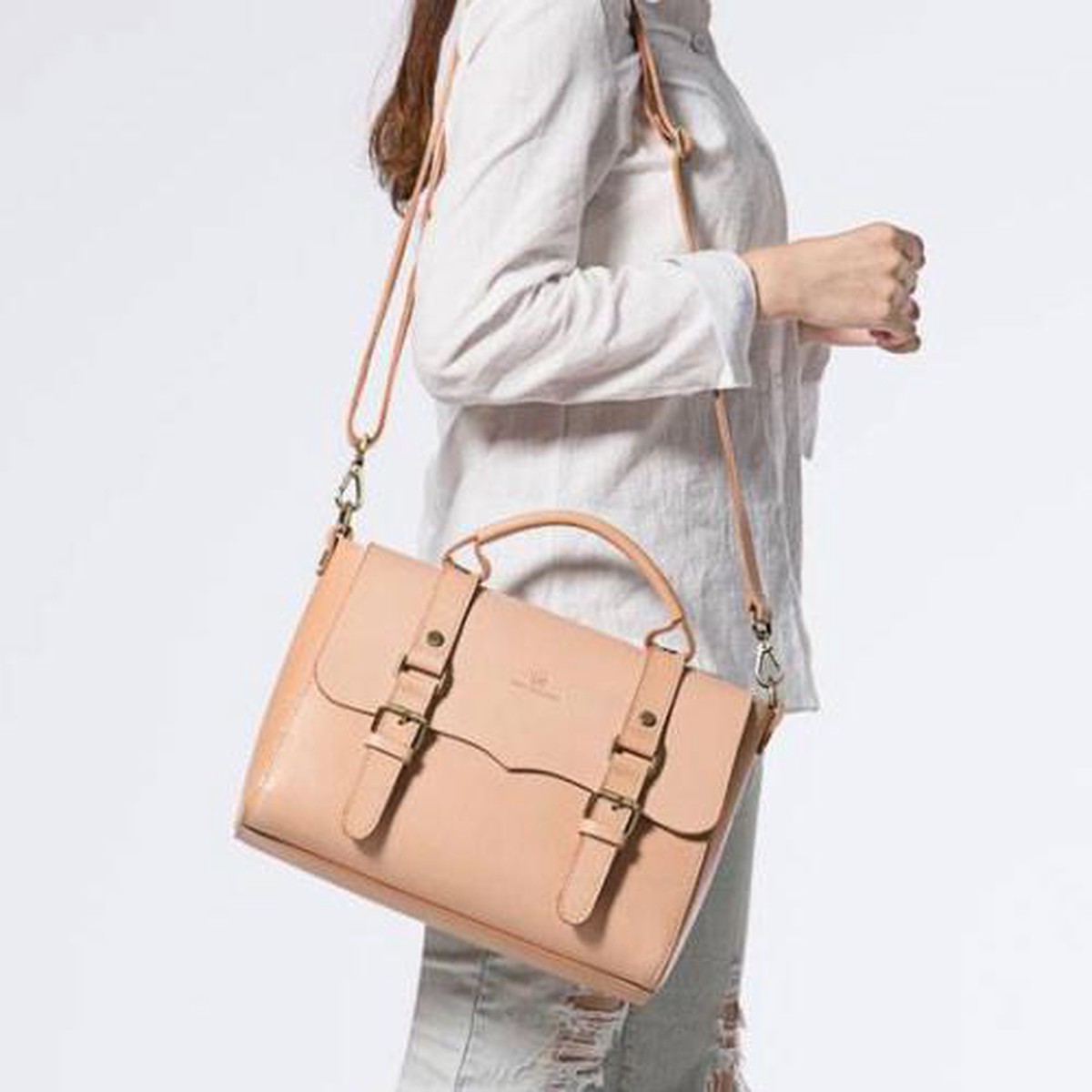 Womens Handmade Leather Satchel Bags Purse