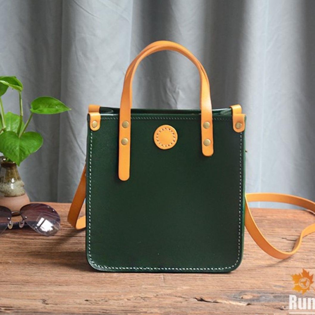 Small Leather Tote Bag Leather Crossbody Tote Small Tote Leather Bag Womens