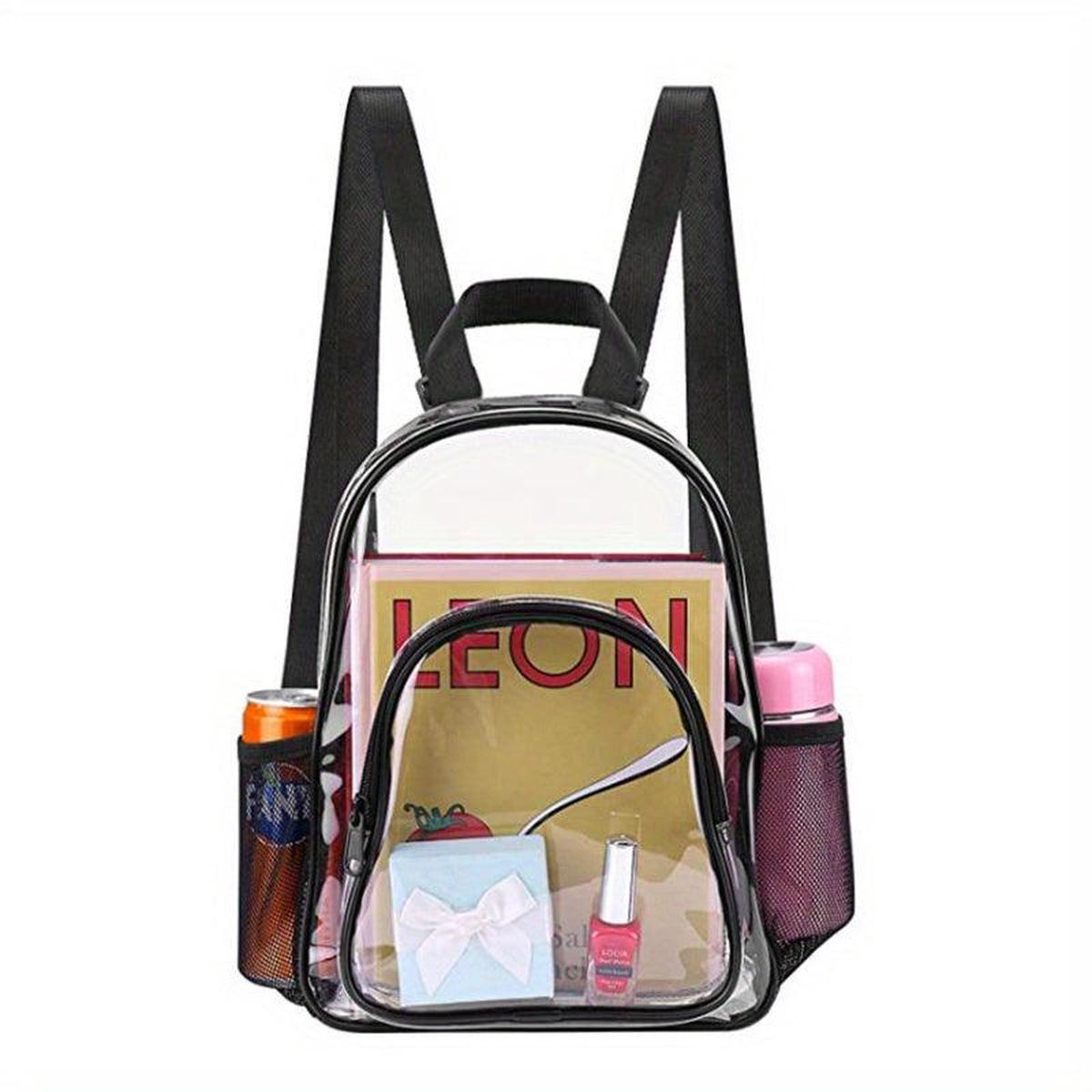 Transparent PVC Beam Backpack Gym Storage Bag