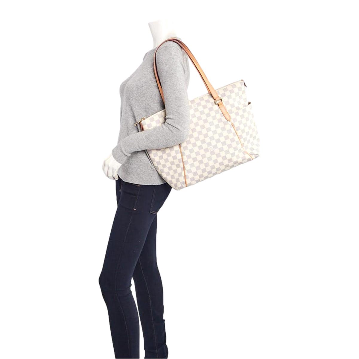 Louis Vuitton Totally MM Damier Azure Coated Canvas Tote Bag