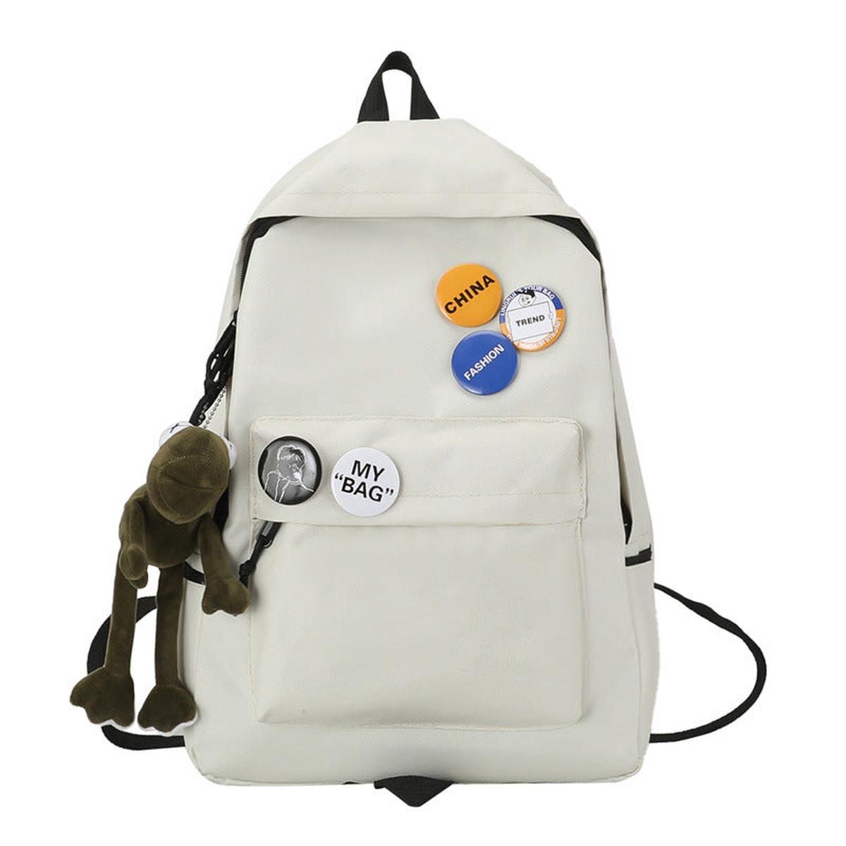 Campus Style High School Girls Backpack Travel Bag - Women and Men Schoolbag