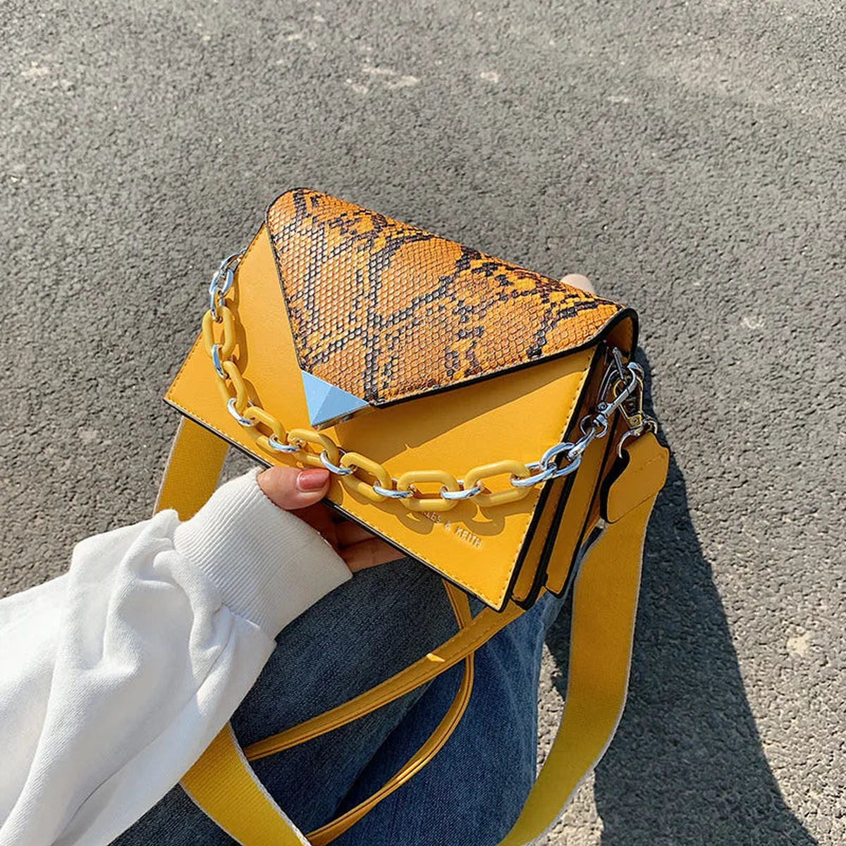 Serpentine Cross-body Bag Four Seasons Small Square Bag