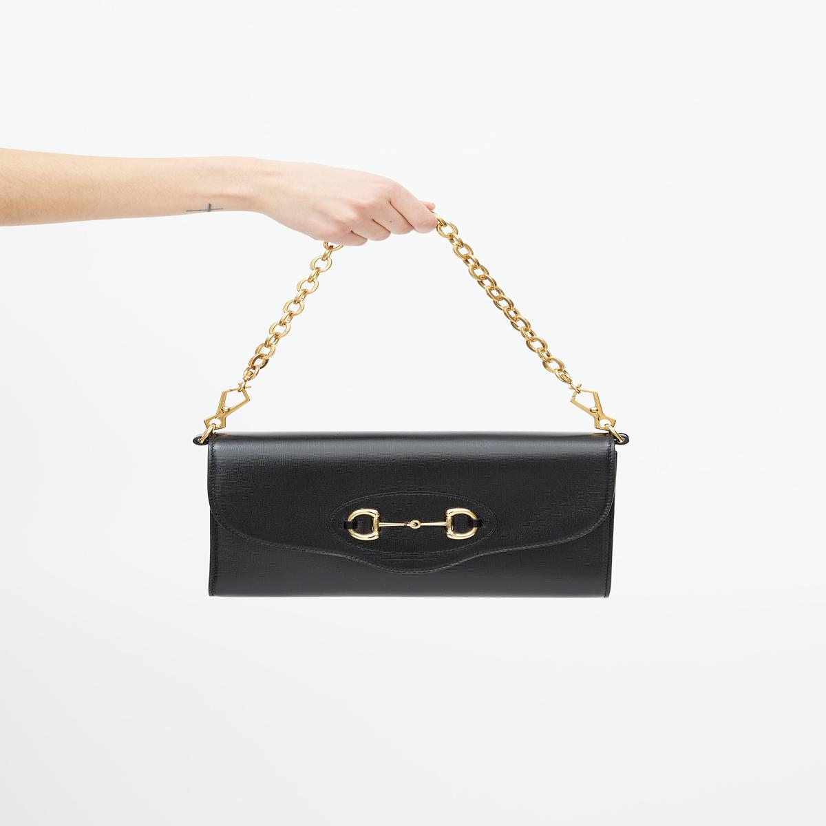 Black & Gold Patent Small 1955 Shoulder Bag