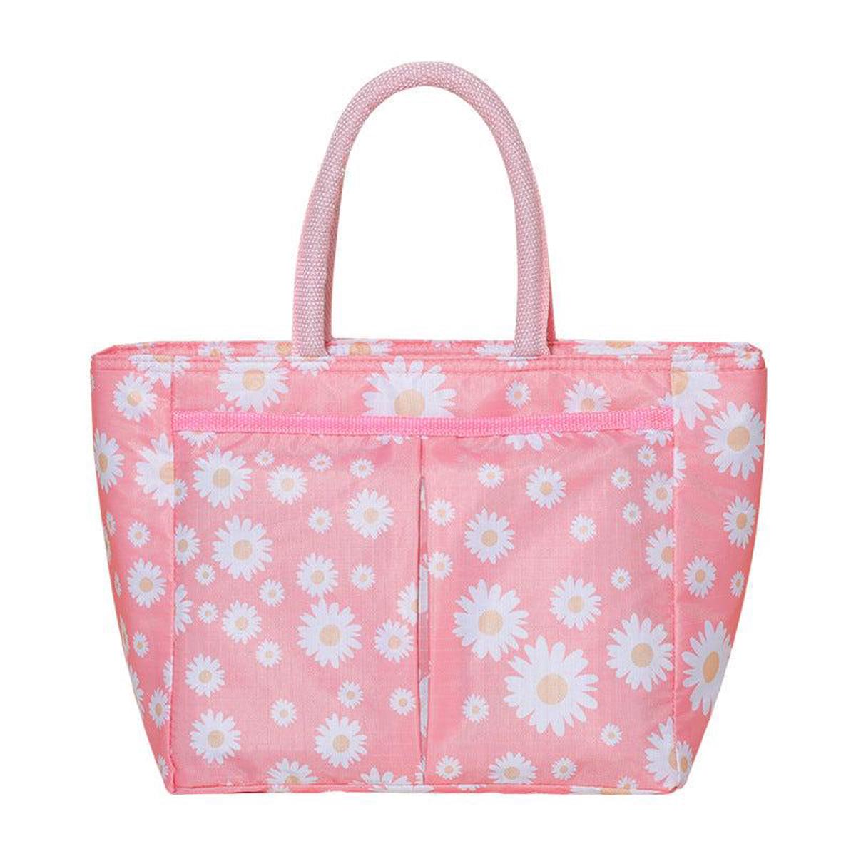 Flower Print Lunch Bag Thermal Insulation Hand Bag