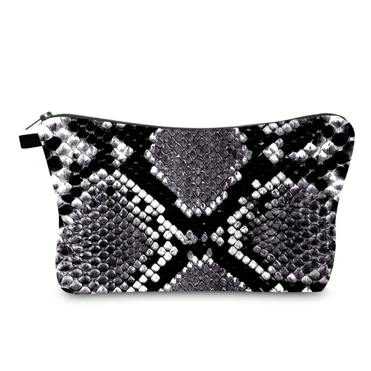 Snakeskin 3D Printing Makeup Bag Cosmetic Organizer Bag Women Storage Bag