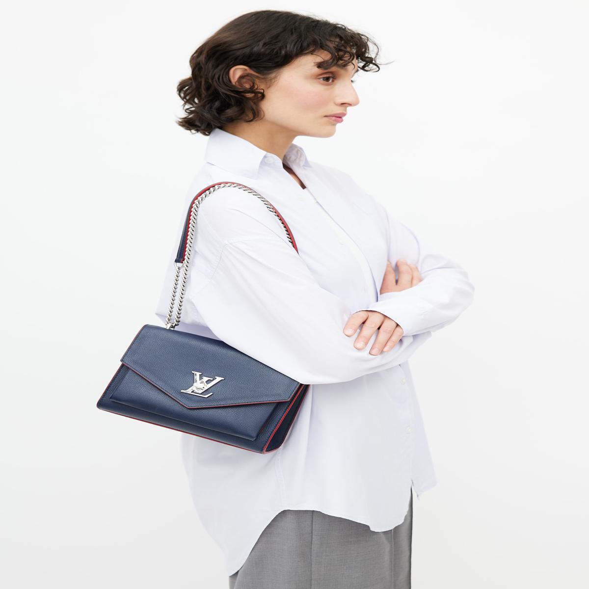 2020 Navy & Silver Mylockme Shoulder Bag
