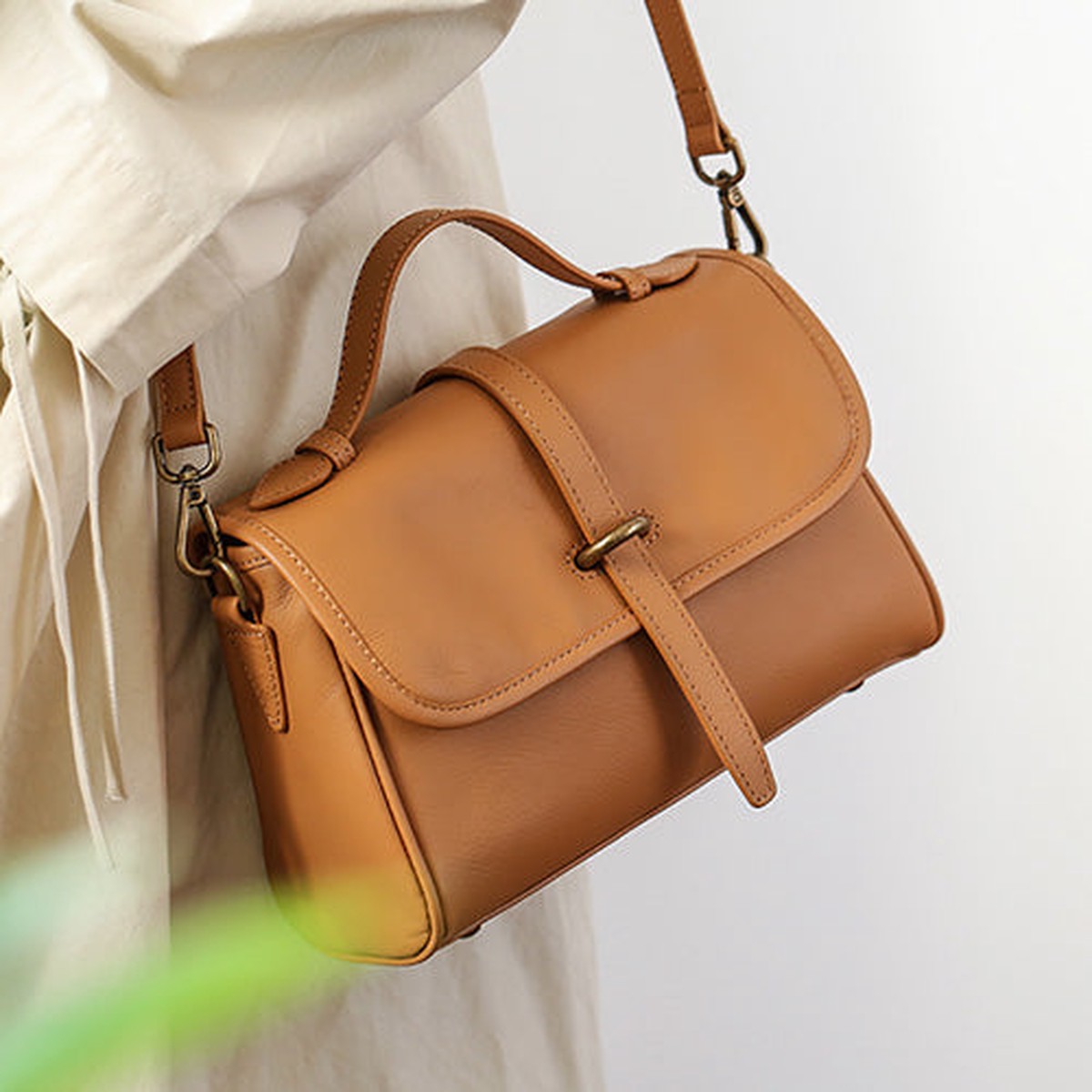 Genuine Leather Satchel Bags For Women Ladies Satchel Bag