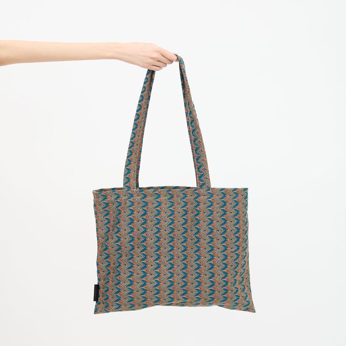 Knit Chevron Tote Bag