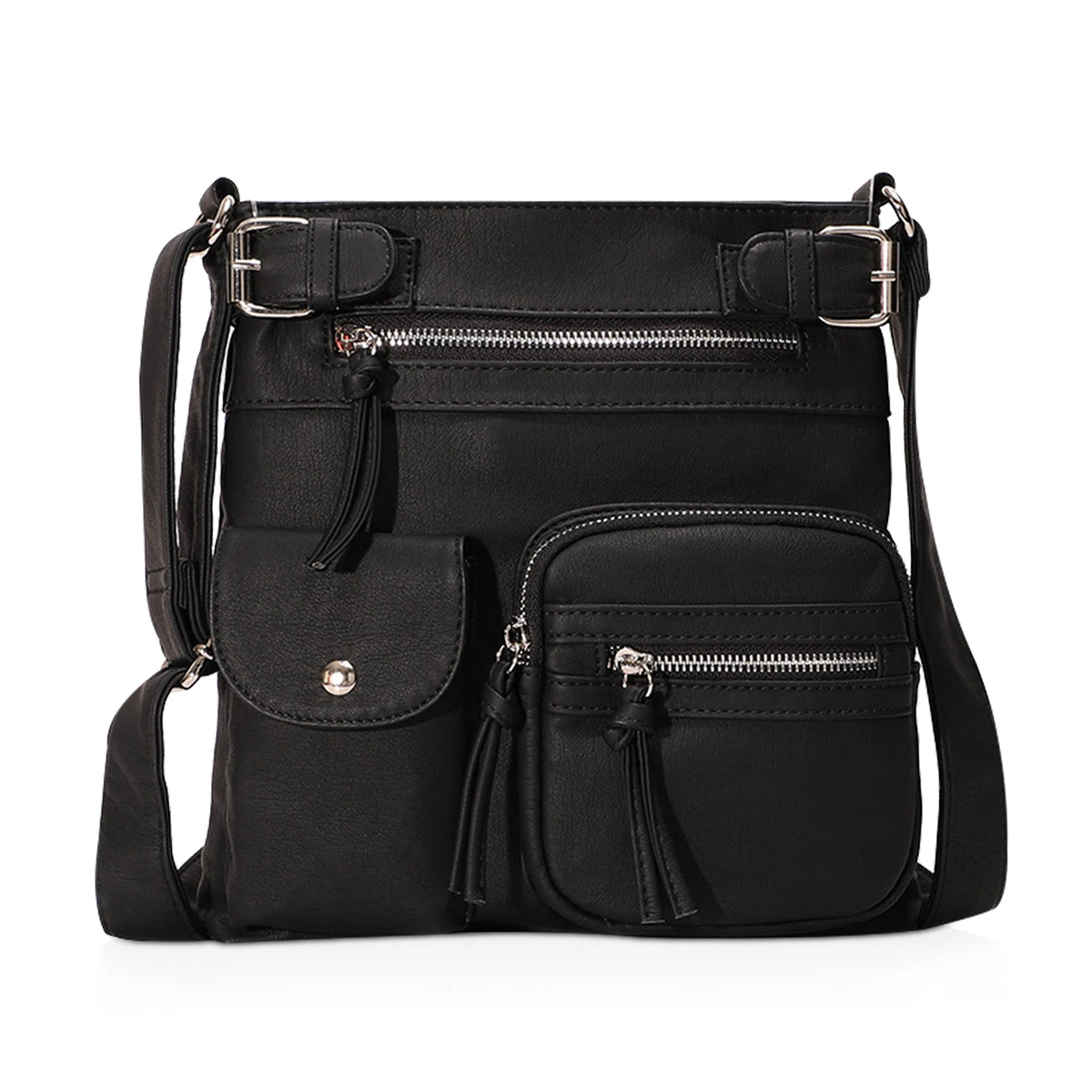 Women Pockets Handbag Ladies Crossbody Bag Casual Shoulder Bag Soft Leather Bags