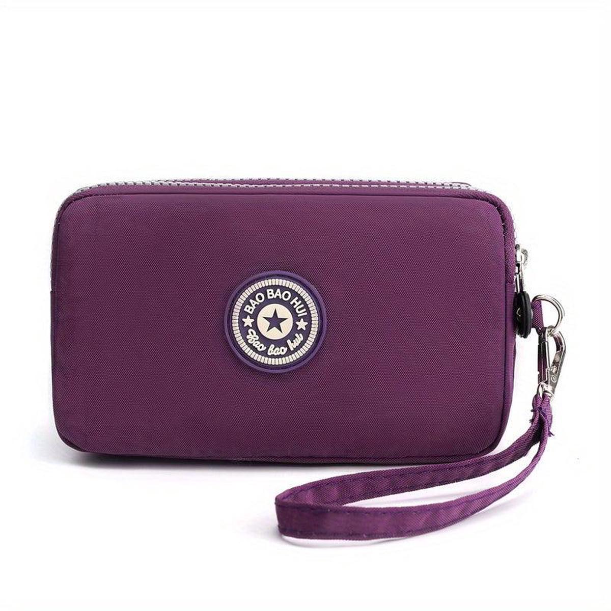 Mini Letter Patch Decor Wallet Clutch Purse
