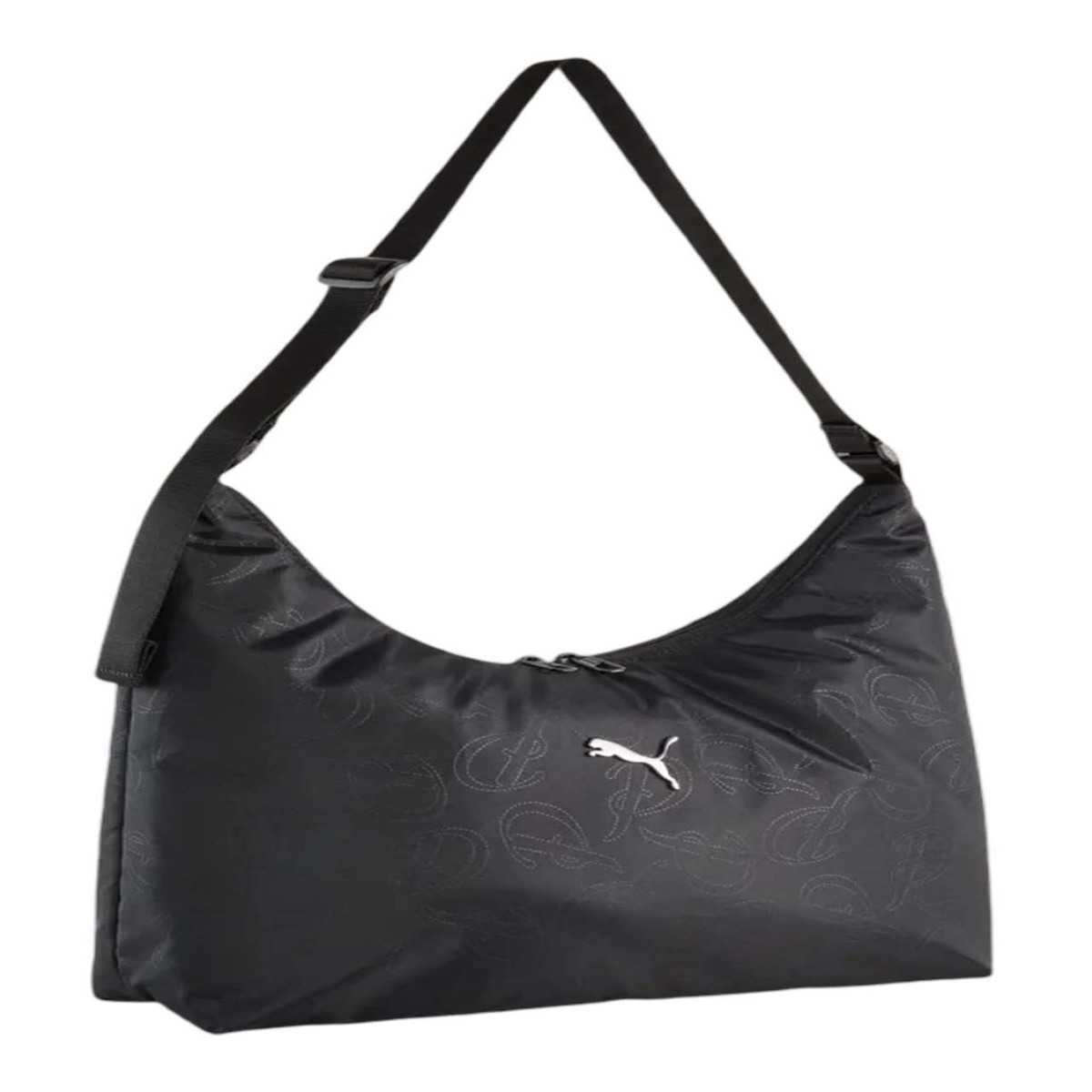 Puma Pop Slouchy Hobo Bag In Black