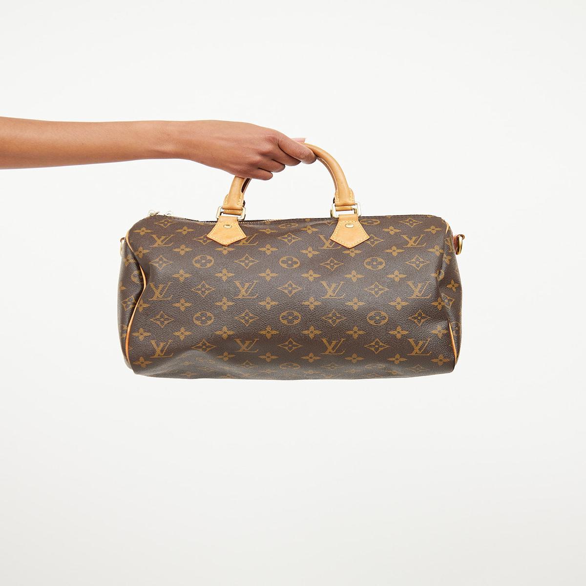 Brown Speedy 30 Bandouliere Monogram Bag