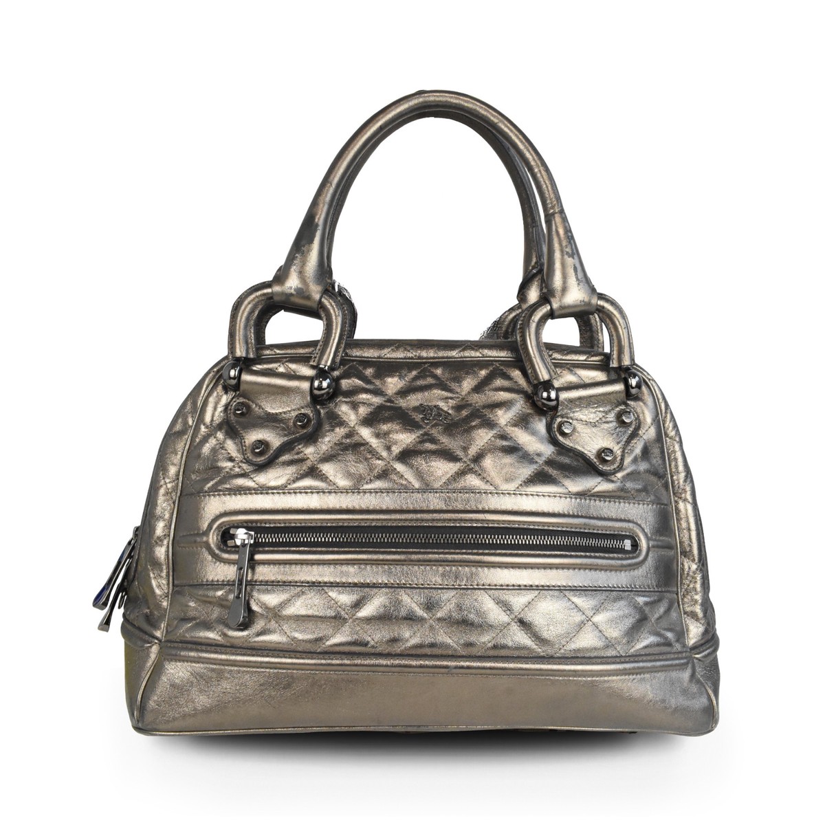 Burberry Metallic Bowler Bag