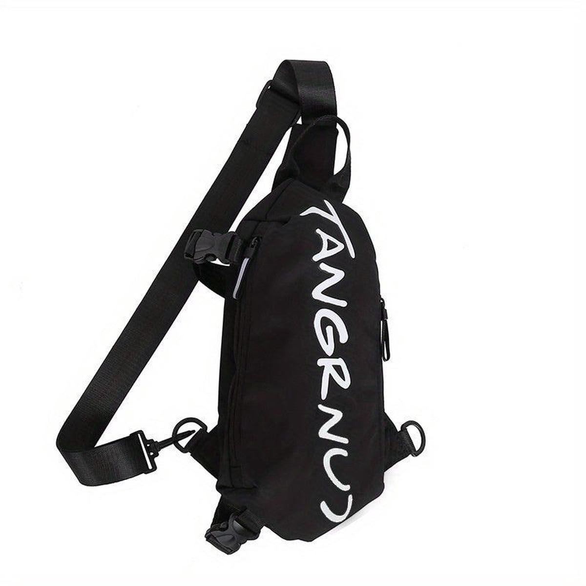 Letter Graphic Sling Bag Outdoor Sports Crossbody Bag
