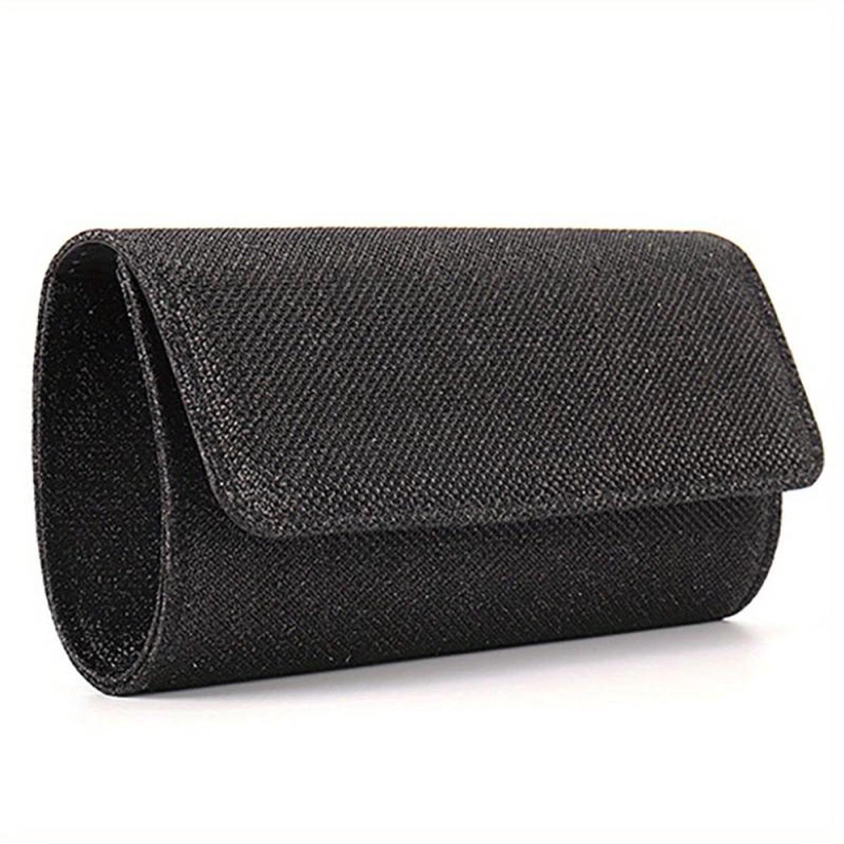 Rhinestone Glitter Chain Clutch Elegant Acrylic Flap Bag