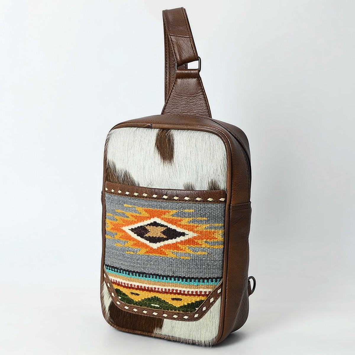 American Darling Sling Saddle Blanket Hair-On Genuine Leather women bag western handbag purse | for