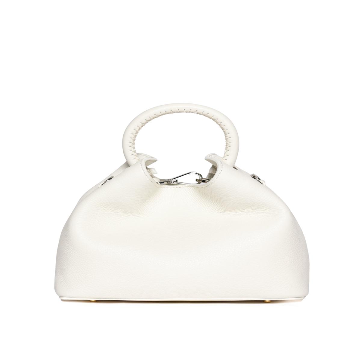 Baozi Pebbled Leather White
