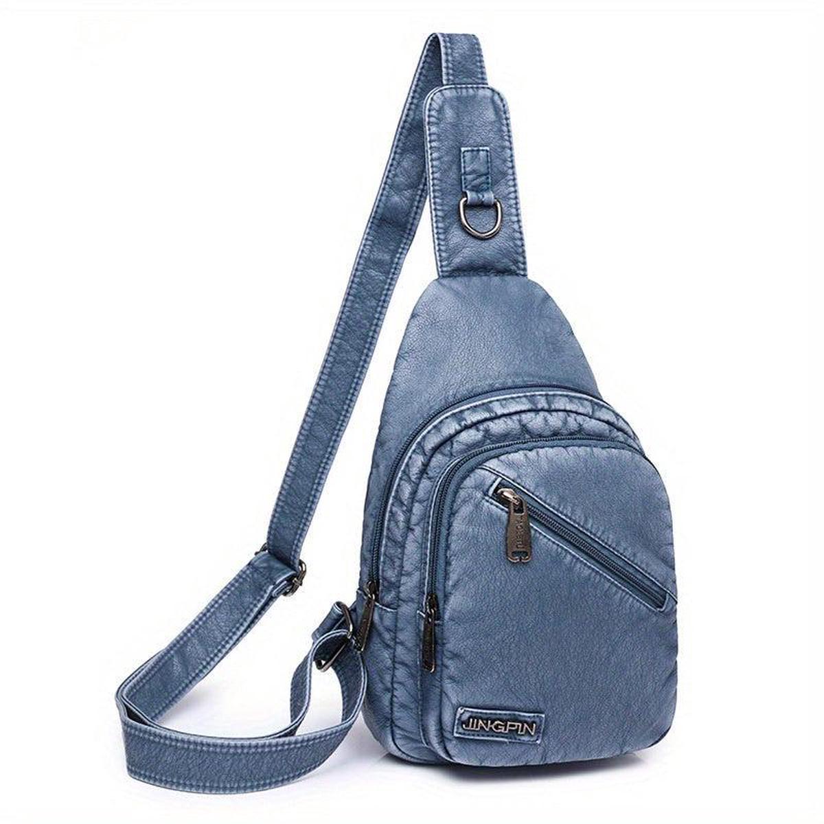 Zipper Crossbody Bag Women's Chest Bag For Shopping