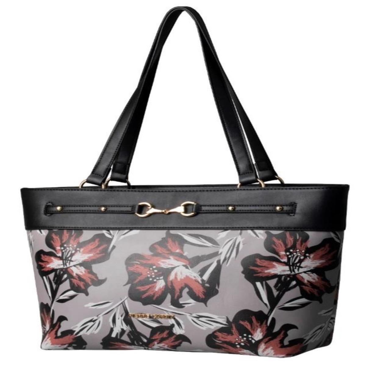 Pierre Cardin Kelly Floral Tote Nag In Grey