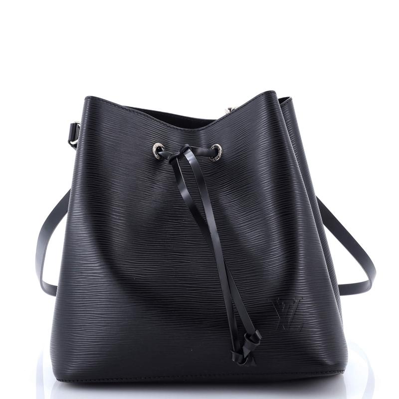 Pre-Loved Louis Vuitton NeoNoe Handbag Epi Leather MM - Black / Very Good | Item # 359380/1