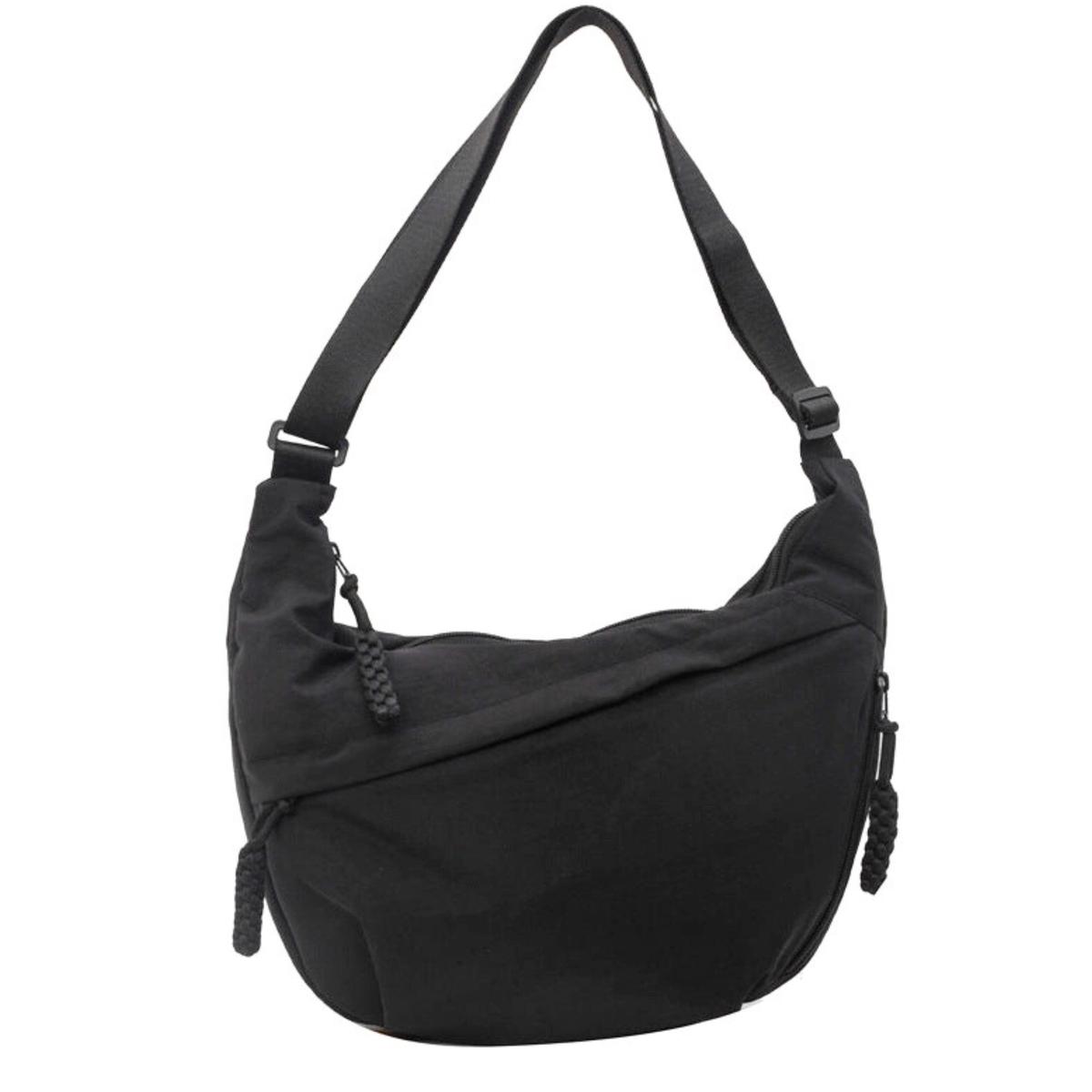 Solid Color Nylon Large Capacity Shoulder Bag