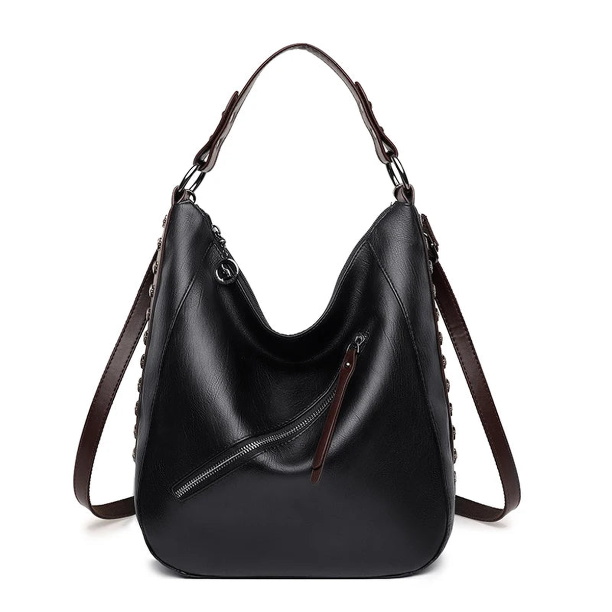 High Rivet Leather Handbags Women Shoulder Bags Crossbody Bag for Women