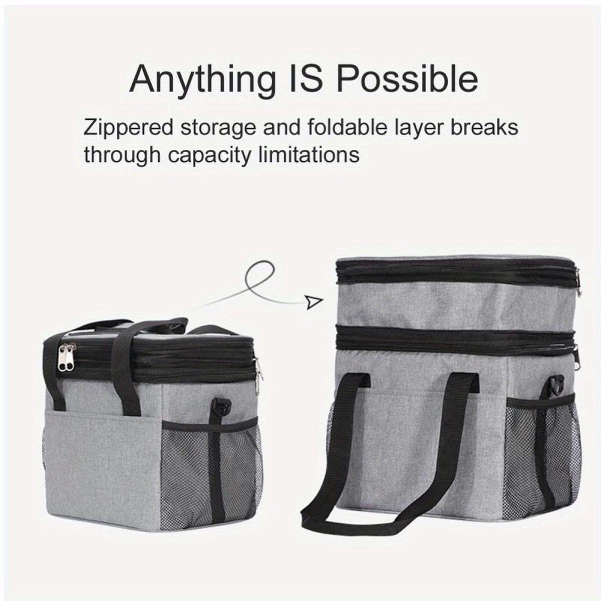 10L 15L Double Deck Lunch Box Leakproof Insulated & Cooler Bag