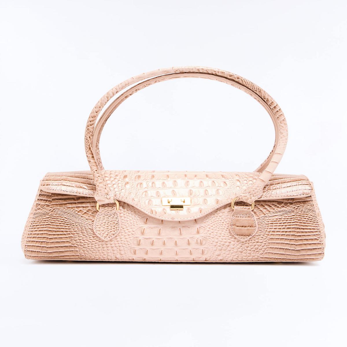 Endangered Species Faux Leather Shoulder Handbag - Tan