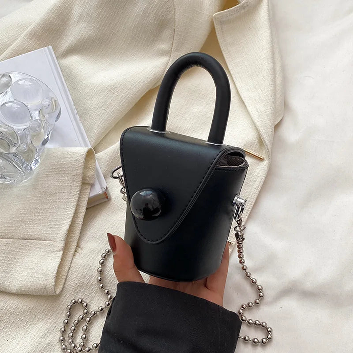 Summer High Casual Chain Bag Messenger Bag Portable Bucket Bag