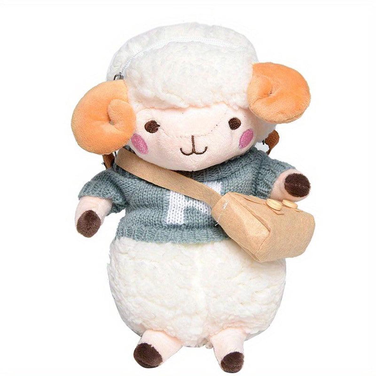 Plush Sheep Crossbody Bag Faux Fur Shoulder Purse