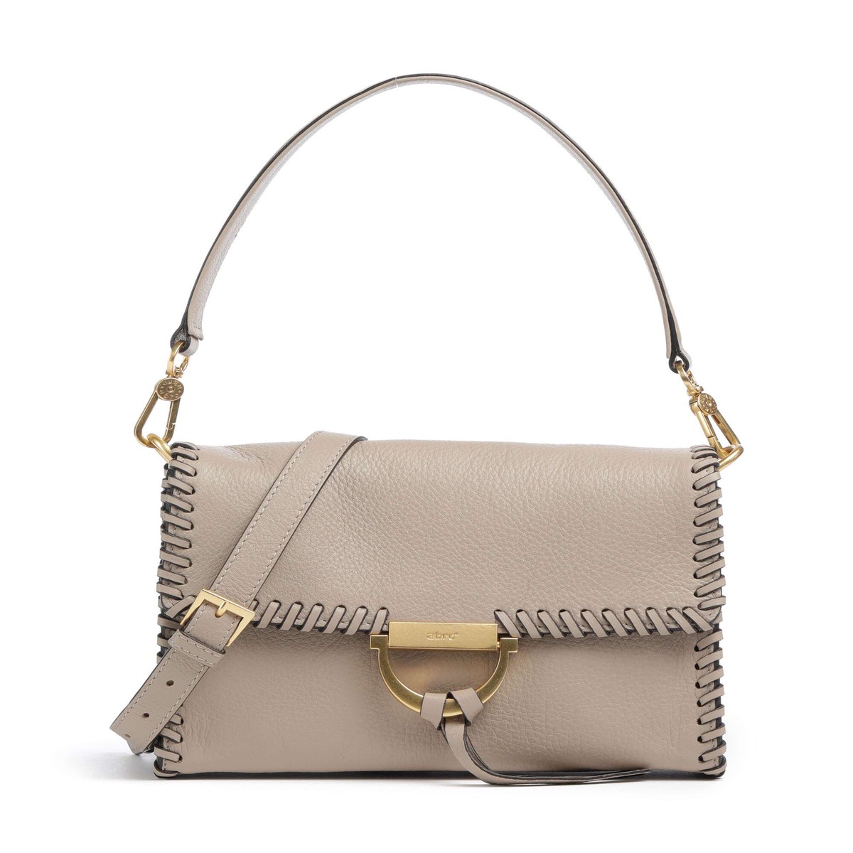 Abro Dalia Temi Stitch Shoulder bag siena