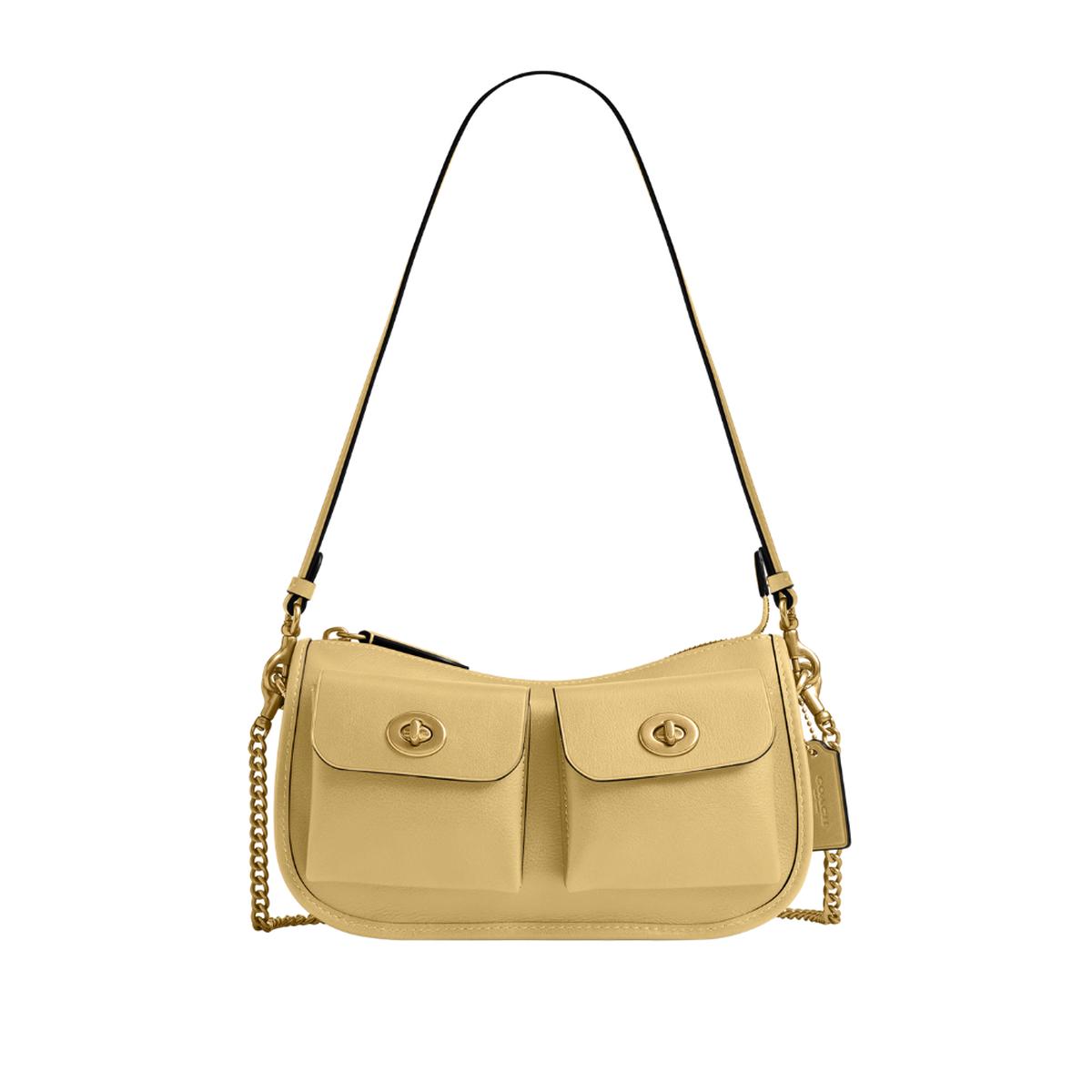 Coach | Bolso Waverly de Coach Originals con doble cierre giratorio, en piel de grano natural