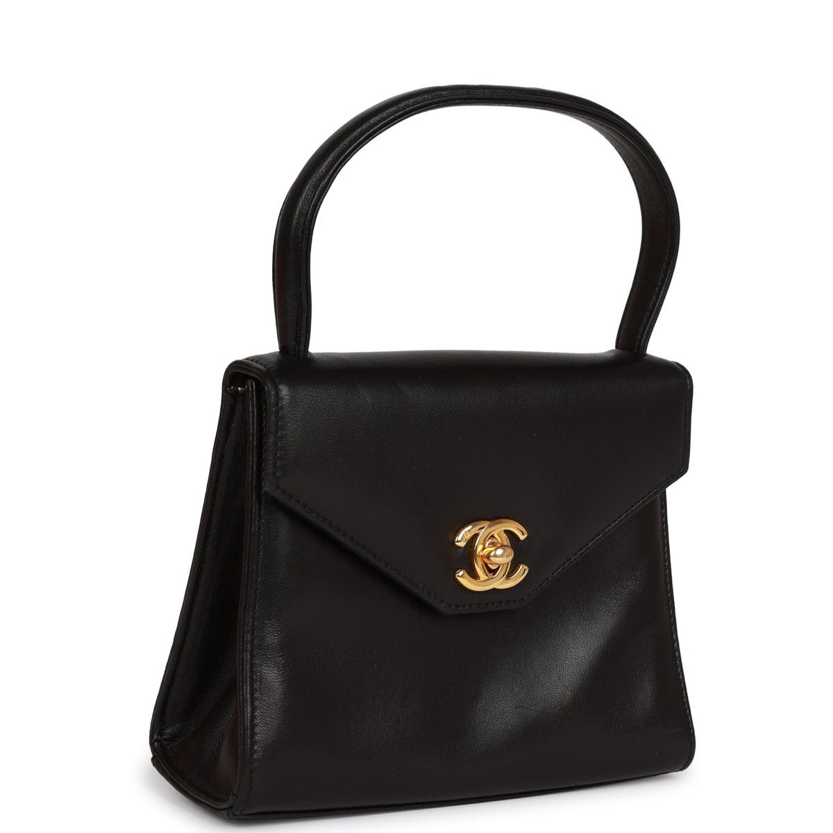 Chanel Flap Lambskin Black Shoulder Bag 3