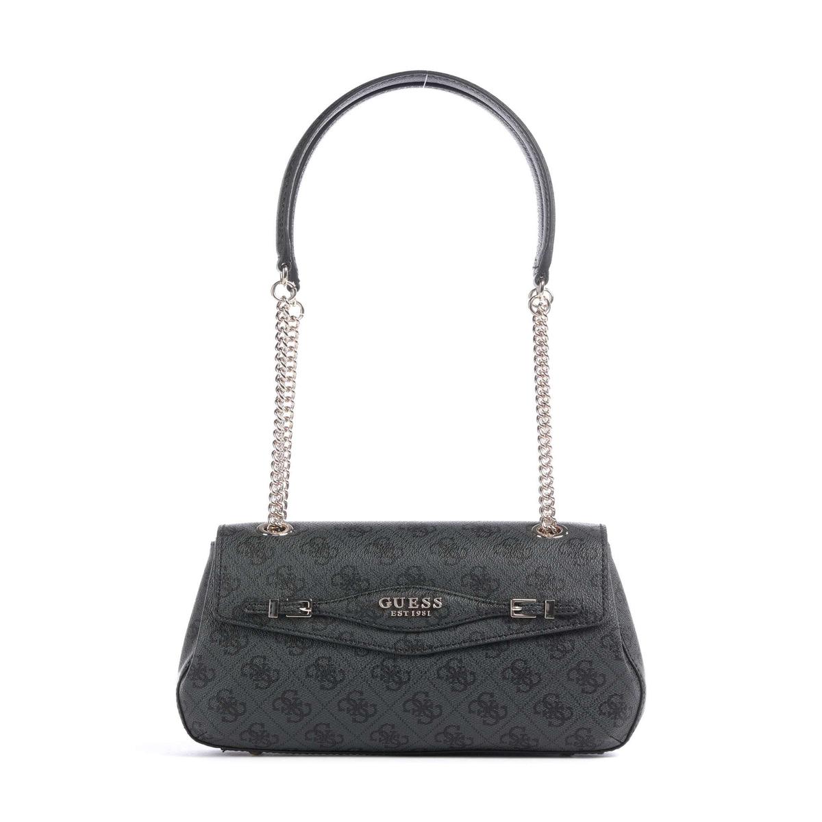 Guess Katya 4G Logo Shoulder bag coal logo