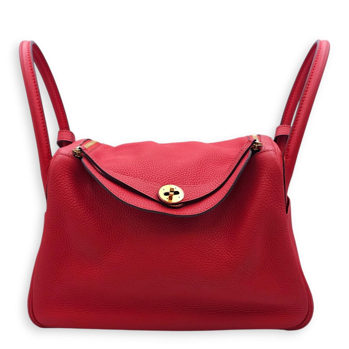 Lindy 30 Rouge Tomate in Clemence Gold hardware