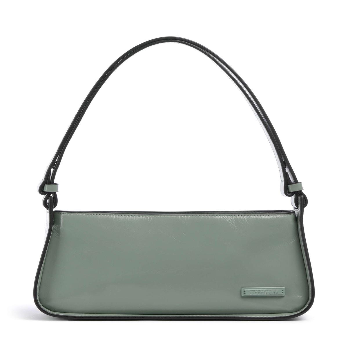 Liebeskind Franzis Lack Distressed S Shoulder bag forest green