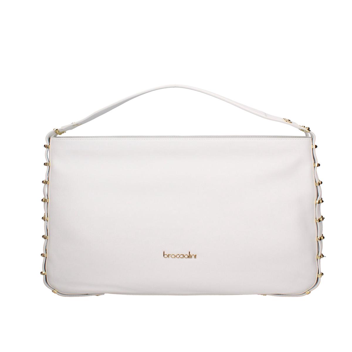 Erisia Chic Women's shoulder bag Genuine leather B17223-BIANCO